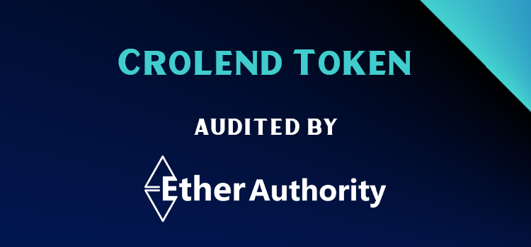  Crolend Token Smart Contract Audit