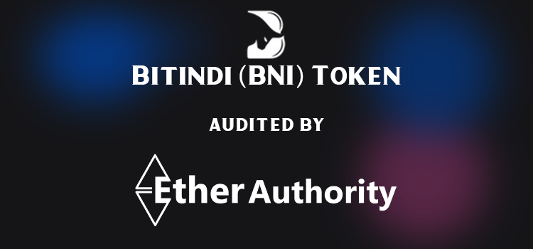  Bitindi (BNI) Token Smart Contract Audit