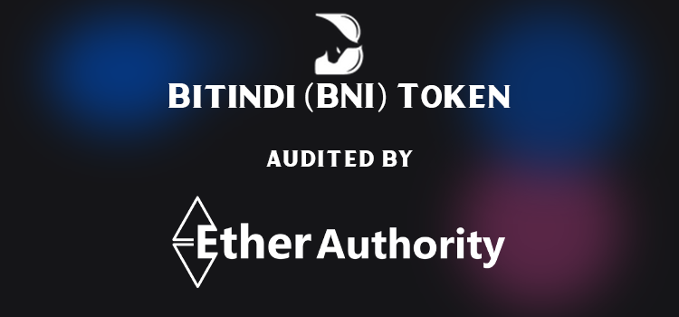 Bitindi (BNI) Token Smart Contract Audit