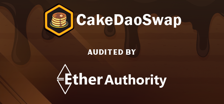 CakeDaoSwap Token Smart Contract Audit